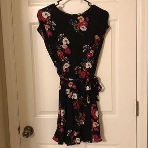 Black flower dress